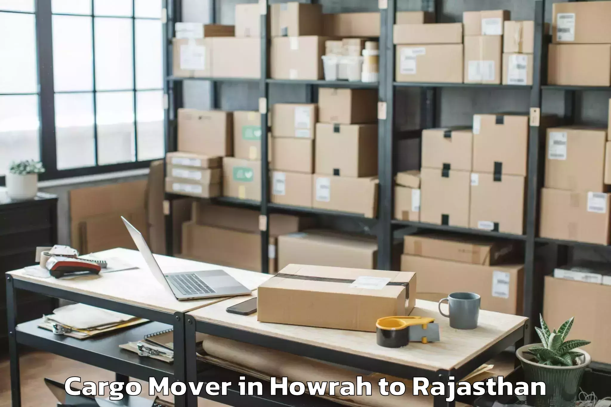 Top Howrah to Sunrise University Alwar Cargo Mover Available